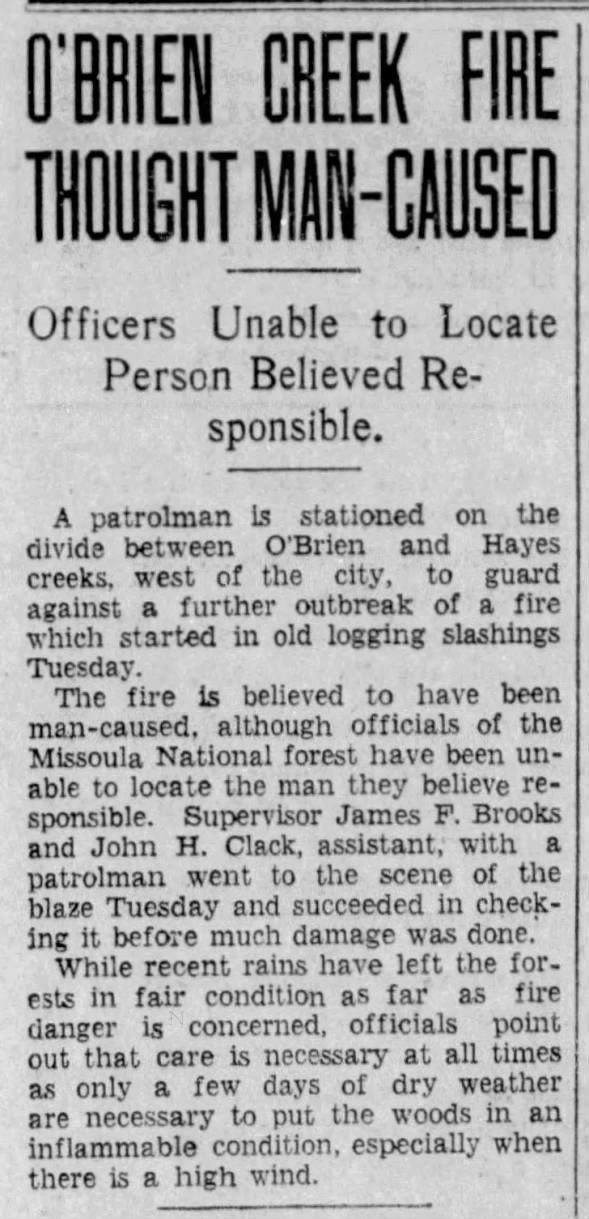 Clipping from The Missoulian